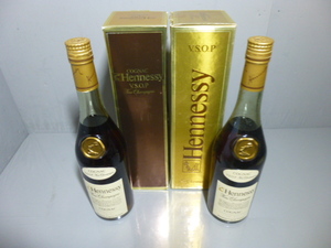  古酒 Hennessy 2本 ヘネシーVSOP 容量700ml アルコール分40% スリムボトル コニャック COGNAC 洋酒 未開栓