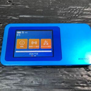 美品 Speed Wi-Fi NEXT WiMAX 2+ W01 ブルー HWD31MLA au ルーター