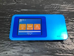 美品 Speed Wi-Fi NEXT WiMAX 2+ W01 ブルー HWD31MLA au ルーター