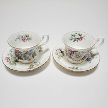 ROYAL ALBERT ロイヤルアルバート サマータイムシリーズ Bourton+Sherborne　2客セット_画像1