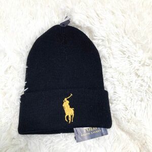 ポロラルフローレン　POLO Ralph Lauren ニット帽　ビッグポニー