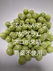 2.岡山県産 うすいえんどう 750グラム ネコポス箱 農薬不使用