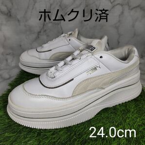 【PUMA】プーマ　デバ ミックスド メタリック　24.0cm　白