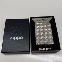 Zippo ジッポー オイル ライター アーマー ワイヤーメッシュ 21年製 箱付き み_画像1
