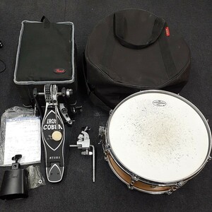 CANOPUS カノウプス スネアドラム MO-1455 / TAMA タマ IRON COBRA シングルペダル まとめて　み