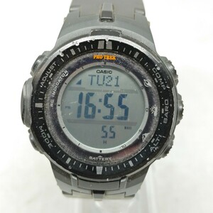CASIO カシオ PROTREK プロトレック 腕時計 PRW-3000-4 電波ソーラー タフソーラー デジタル ラウンド トリプルセンサー カレンダー ま