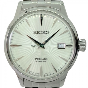 SEIKO(セイコー) 腕時計■美品 PRESAGE(プレザージュ) 4R35-01T0 メンズ 裏スケ アイボリー