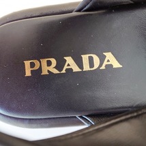 プラダ PRADA サンダル 36 - ナッパレザー 黒 レディース キルティング 靴_画像5