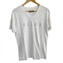 ウノ ピュ ウノ ウグァーレ トレ 1 piu 1 uguale 3 半袖Tシャツ サイズXL - 白 メンズ Vネック/RELAX トップス_画像1