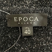 エポカ EPOCA 長袖セーター/ニット サイズ40 M - 黒 レディース クルーネック/ラメ トップス_画像3