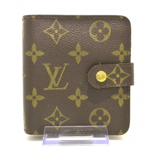 ルイヴィトン LOUIS VUITTON 2つ折り財布 M61667 コンパクト・ジップ モノグラム・キャンバス CA0071 財布 モノグラム