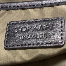 トレジャートプカピ TREASURE TOPKAPI リュックサック/バックパック - ナイロン×レザー カーキ×黒 巾着型 バッグ_画像8