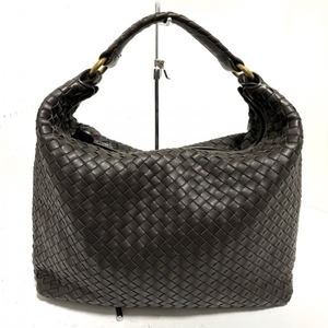 ボッテガヴェネタ BOTTEGA VENETA ハンドバッグ 181347 イントレチャート レザー ダークブラウン バッグ