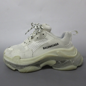 バレンシアガ BALENCIAGA スニーカー 544351 TRIPLE S(トリプルS) アイボリー×白 レディース 靴