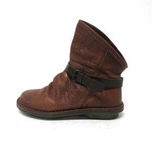  Trippen trippen короткие сапоги 38 - кожа Brown × темно-коричневый женский стелька снят возможно обувь 