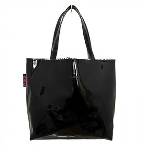 トクコ・プルミエヴォル TOKUKO 1er VOL トートバッグ - PVC(塩化ビニール)×化学繊維 黒×白 巾着型 バッグ