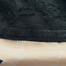 レオナール LEONARD サイズ36 S - 黒×ピンク×マルチ レディース クルーネック/半袖/ひざ丈/シルク/肩パッド/レース/花柄 ワンピース_画像6