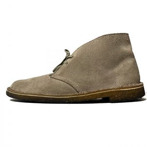 クラークス Clarks ショートブーツ 7 1/2 - スエード ベージュ レディース 靴