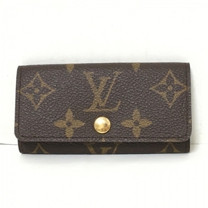 ルイヴィトン LOUIS VUITTON キーケース M62631 ミュルティクレ4 モノグラム・キャンバス RA1909 美品 財布 モノグラム