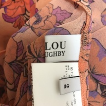 ルルウィルビー Loulou Willoughby スカートセットアップ - オレンジ×パープル×黒 レディース 花柄 レディーススーツ_画像4