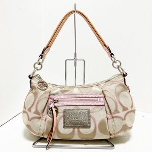 コーチ COACH ハンドバッグ 16293 ポピーシグネチャーサティーンルレックスグルーヴィー ジャガード×エナメル（レザー） ラメ バッグ