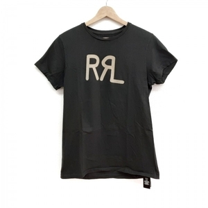 ダブルアールエル ラルフローレン RRL RALPH LAUREN 半袖Tシャツ サイズM - ダークグリーン×ベージュ レディース 美品 トップス