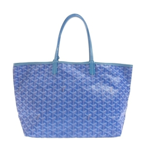 ゴヤール GOYARD トートバッグ サンルイPM コーティングキャンバス×レザー ブルー×白×マルチ VAE120112 バッグ