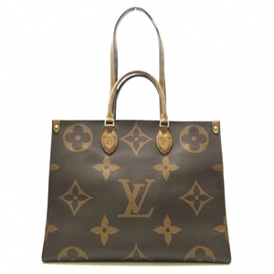 ルイヴィトン LOUIS VUITTON トートバッグ M44576 オンザゴーGM モノグラム・キャンバス×モノグラム・リバースキャンバス 美品 バッグ