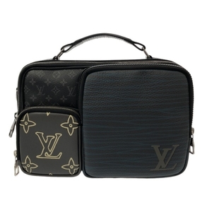 ルイヴィトン LOUIS VUITTON ハンドバッグ M45457 メッセンジャーマルチポケット モノグラム・エクリプス×黒×ブルー FO2270 バッグ