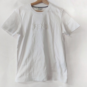 フェンディ FENDI 半袖Tシャツ サイズM FS7254 AHLS - 白 レディース クルーネック/ロゴ トップス