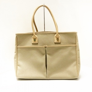  Samantha Thavasa Samantha Thavasa tote bag - canvas × imitation leather beige × light brown bag 