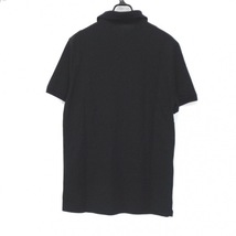 ルイヴィトン LOUIS VUITTON 半袖ポロシャツ サイズS 黒 メンズ ロゴ刺繍 トップス_画像2