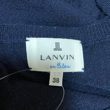 ランバンオンブルー LANVIN en Bleu 長袖セーター/ニット サイズ38 M - ダークネイビー×黒 レディース クルーネック/リボン トップス_画像3