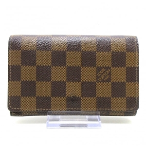 ルイヴィトン LOUIS VUITTON 2つ折り財布 N61736 ポルトフォイユ・トレゾール ダミエ・キャンバス エベヌ CA2151 財布 ダミエ