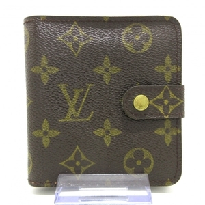 ルイヴィトン LOUIS VUITTON 2つ折り財布 M61667 コンパクト・ジップ モノグラム・キャンバス CA1021 財布 モノグラム