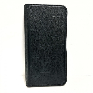 ルイヴィトン LOUIS VUITTON 携帯電話ケース/スマホカバー M69709 IPHONE11フォリオ モノグラム・アンプラント レザー（皮革の種類：牛革）