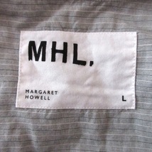 エムエイチエル MHL. 半袖シャツ サイズL - グレー メンズ ストライプ/プルオーバー トップス_画像3