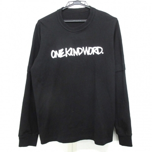 サカイ Sacai 長袖Tシャツ サイズ2 M 23-0467S - 黒 メンズ ONEKINDWORD/クルーネック トップス