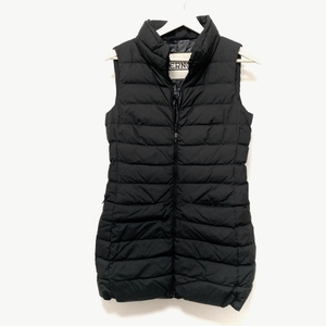  hell noHERNO down vest size 40 M - black lady's long height / Zip up / winter jacket 