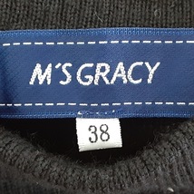 エムズグレイシー M'S GRACY 長袖セーター/ニット サイズ38 M - 黒 レディース ハイネック/リボン 美品 トップス_画像3