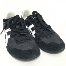 アシックス・オニツカタイガー asics Onitsuka Tiger スニーカー 24.5 - 化学繊維×スエード×合皮 黒×白 レディース 靴_画像7