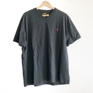 ポロラルフローレン POLObyRalphLauren 半袖Tシャツ サイズ180/100A - 黒 メンズ Vネック トップス