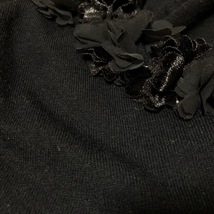 エンポリオアルマーニ EMPORIOARMANI カーディガン サイズ40 M - 黒 レディース 長袖/フラワー(花) トップス_画像6