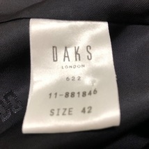 ダックス DAKS サイズ42 XL - シルク、ポリエステル 黒 レディース 長袖/ロング丈/春/秋 コート_画像5