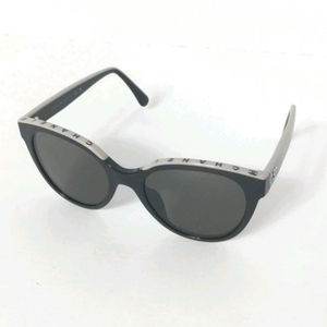  Chanel CHANEL 5414-A - plastic black × beige sunglasses 