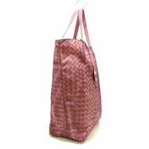 ボッテガヴェネタ BOTTEGA VENETA トートバッグ イントレッチオリュージョン ナイロン パープル バッグ_画像2