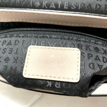 ケイトスペード Kate spade ハンドバッグ WKRU5437 ローレル ウェイ グリア レザー ピンクベージュ×黒 チェーンハンドル バッグ_画像8