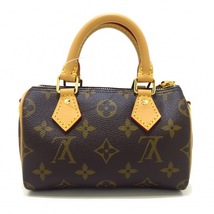 ルイヴィトン LOUIS VUITTON ハンドバッグ M82624 ナノスピーディ モノグラム・キャンバス モノグラム×ローズ レディース TY3213 美品_画像3