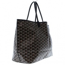 ゴヤール GOYARD トートバッグ サンルイGM コーティングキャンバス×レザー 黒×ダークブラウン×マルチ VAE020184 バッグ_画像2