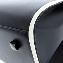 デルボー DELVAUX ハンドバッグ タンペートMM ボックスカーフ 黒×白 美品 バッグ_画像5